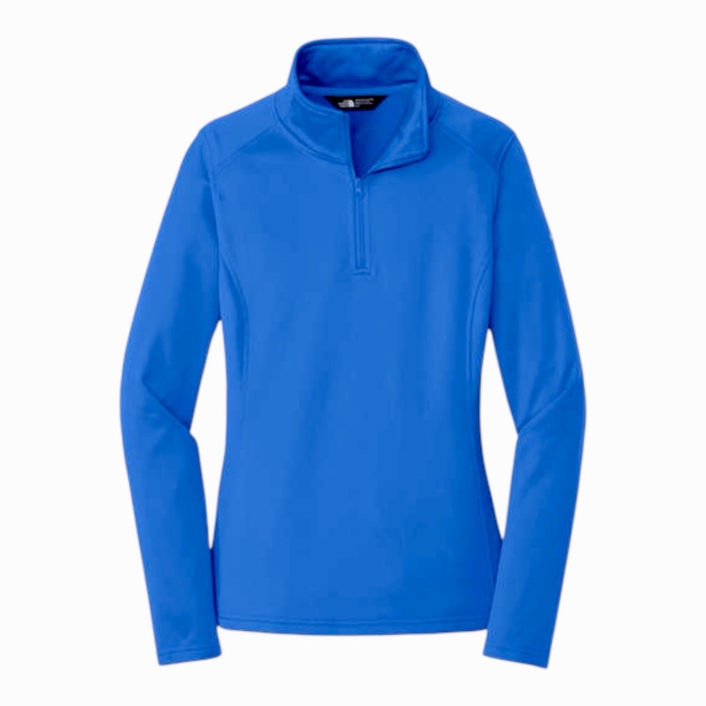 The North Face Womens Blue 1/4 Zip Fleece Pullover Jacket Size M